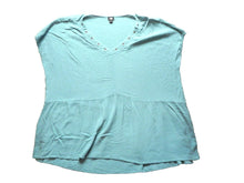 Load image into Gallery viewer, Lee Shirt Womens 2X Ringhole V-Neck Flowy Blouse Casual Babydoll Plus Ladies
