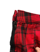 Load image into Gallery viewer, Hot Topic Skirt Womens Large Red Split Buckle Pleated Schoolgirl Y2K Goth Rayon
