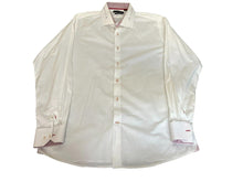 Load image into Gallery viewer, Levinas Shirt Adult 2XL XXL Contemporary Fit Button Up Flip Cuffs Contrast Mens
