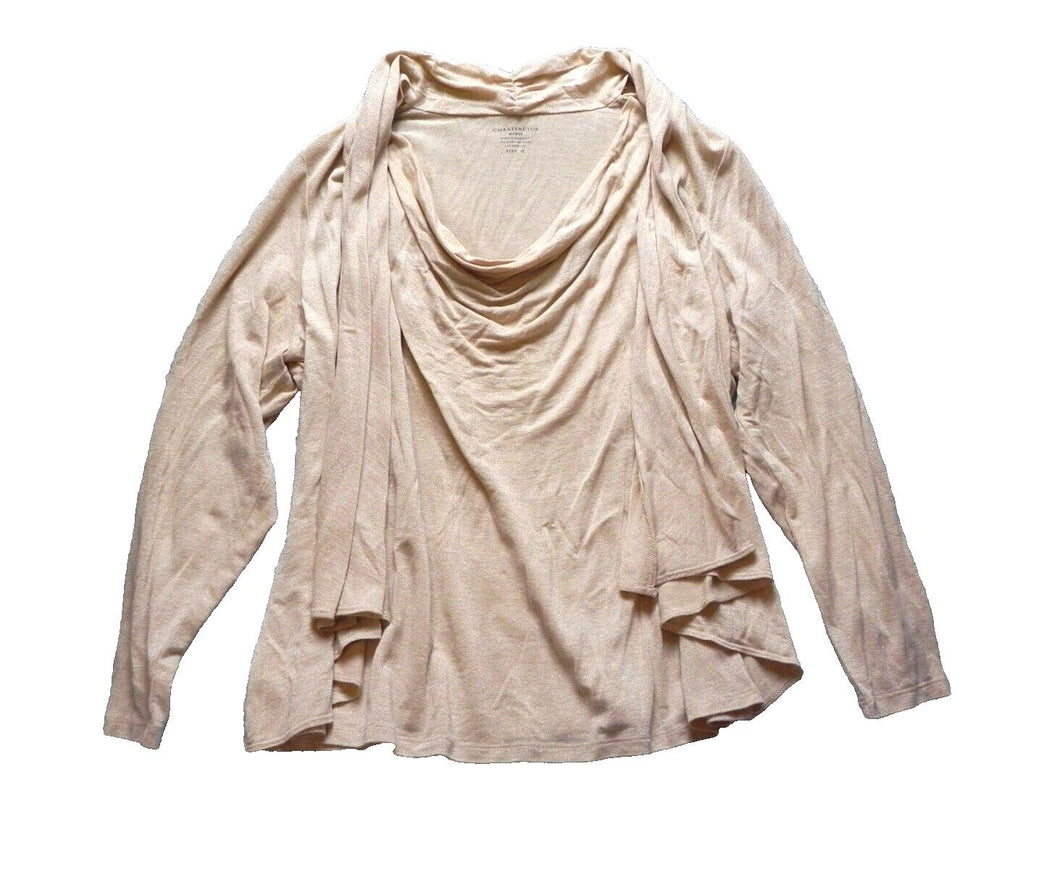 Charter Club Sweater Womens 1X Waterfall Cardigan Nylon Rayon Plus Ladies