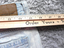 Load image into Gallery viewer, American Eagle Shorts Womens 4 30 Waist Destroyed Cheeky Denim Light Wash Ladies
