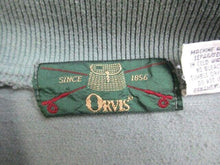 Load image into Gallery viewer, VTG Orvis Sweater Adult Extra Large Green Pullover Fleece Golf Polo Cotton Mens
