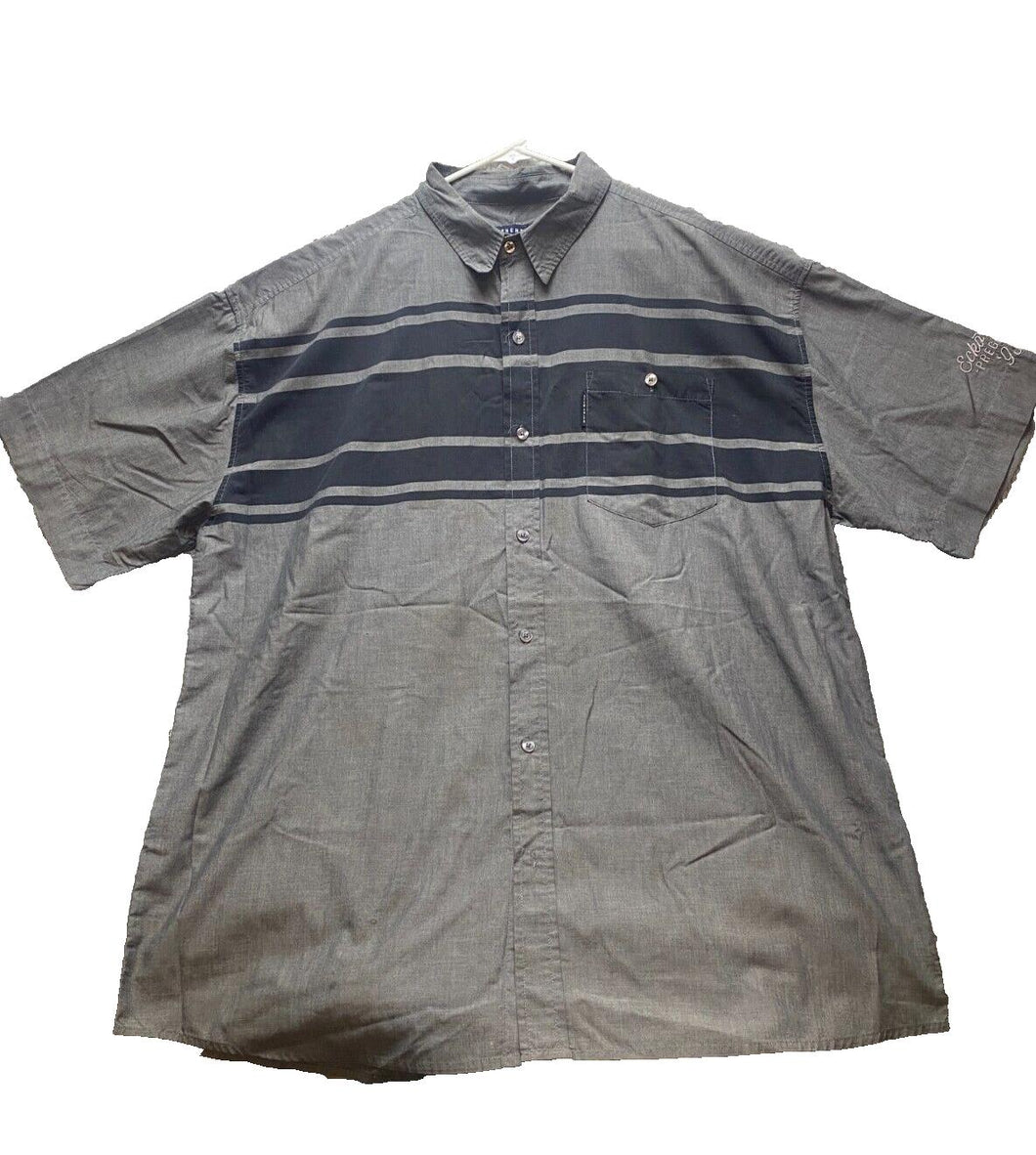 Ecko Unltd Shirt Adult 3XL Button Up Pocket Casual Y2K Hip Hop Rhino Brand Mens