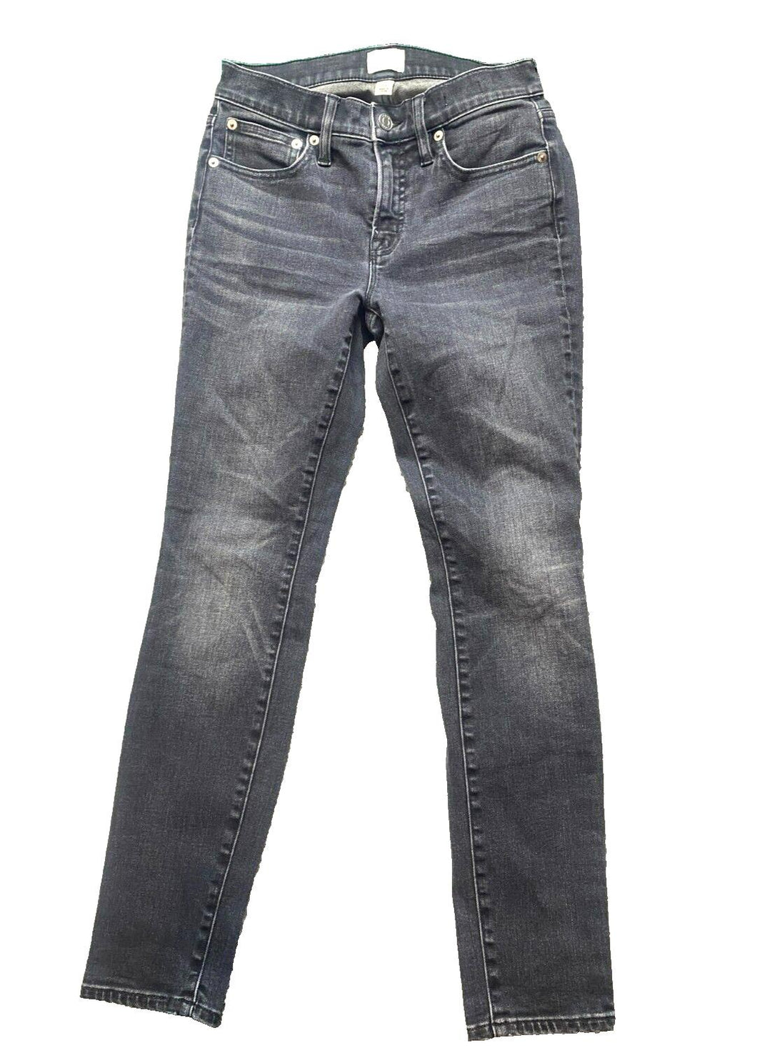 J Crew Jeans Womens 25x27 Black Whiskered 8