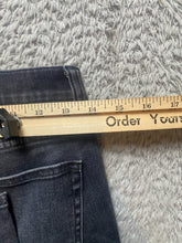 Load image into Gallery viewer, J Crew Jeans Womens 25x27 Black Whiskered 8&quot; Toothpick Super Skinny Denim Ladies
