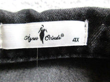 Load image into Gallery viewer, Agnes Orinda Vest Womens 4X Black Button Up Denim Jean Pockets Rugged Plus Lady
