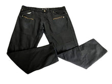 Load image into Gallery viewer, Akademiks Jeans Adult 36x32 Black Straight Leg Zip Pockets Rock Punk AKDMKS Mens
