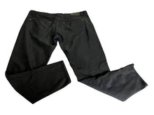 Load image into Gallery viewer, Akademiks Jeans Adult 36x32 Black Straight Leg Zip Pockets Rock Punk AKDMKS Mens
