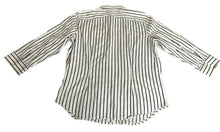 Load image into Gallery viewer, Lauren Ralph Lauren Shirt Womens Large White Black Stripes Button Up Collared
