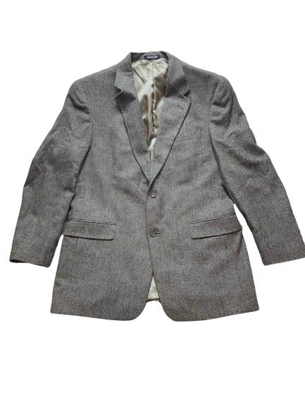 Austin Reed Sport Jacket Mens 42R Single Breasted Wool Suit Blazer Herringbone