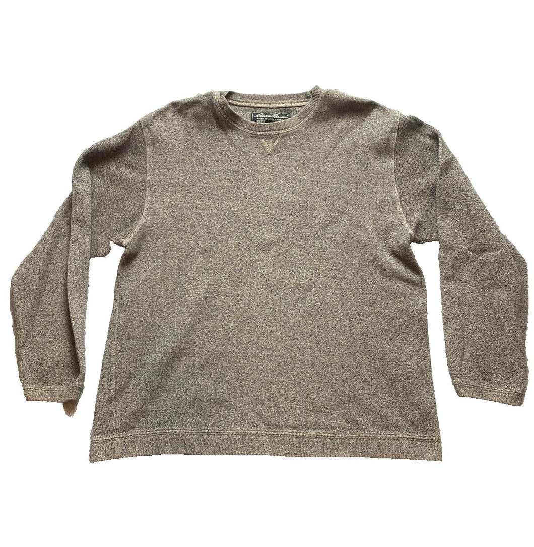 Eddie Bauer Sweater Adult Large Taupe Outdoor Outfitters Outerwear Pullover Mens
