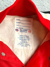 Load image into Gallery viewer, VTG Bella Vista Jacket Adult Extra Small Red Bomber Varsity Snaps DeLong Mens
