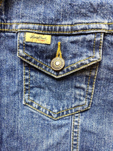 Load image into Gallery viewer, Levis Jacket Womens Small Blue Denim Trucker Jean Button Up Spandex Outdoor
