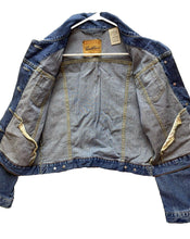 Load image into Gallery viewer, Levis Jacket Womens Small Blue Denim Trucker Jean Button Up Spandex Outdoor
