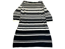 Load image into Gallery viewer, Lauren Ralph Lauren Dress Womens Extra Large Black White Nylon Bodycon Sweater
