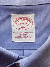 Load image into Gallery viewer, Brooks Brothers 346 Shirt Adult 17 4/5 (XL) Non Iron Button Up Cuffs Dress Mens
