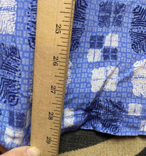 Load image into Gallery viewer, Nat Nast Shirt Adult 2XL XXL Blue Button Up Silk Blend Embroidery Hawaiian Mens
