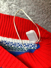 Load image into Gallery viewer, Bob Ross Sweater Adult Medium Blue Lights Up Ugly Christmas Paint Spencers Mens
