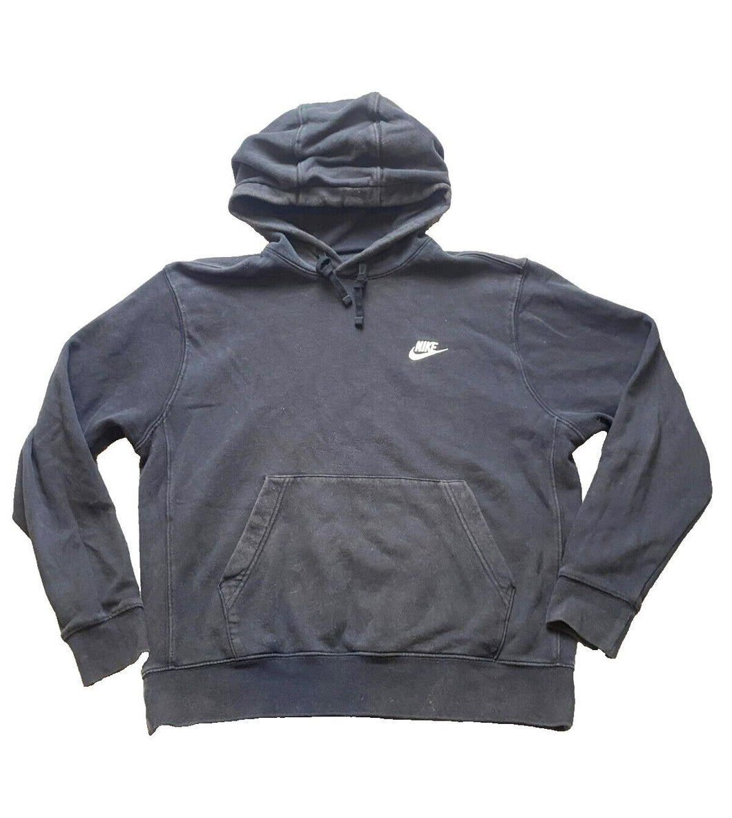 Nike Sweatshirt Adult Extra Large Black Swoosh Hoodie Sweater Essentials Mens