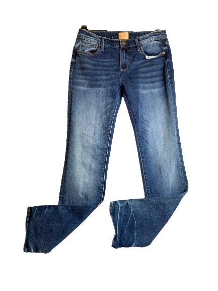 Driftwood Jeans Womens 28x31 Blue Whiskered Classic Fit Denim Spandex Stretch