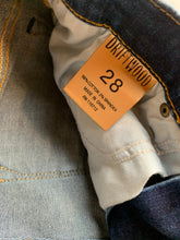 Load image into Gallery viewer, Driftwood Jeans Womens 28x31 Blue Whiskered Classic Fit Denim Spandex Stretch
