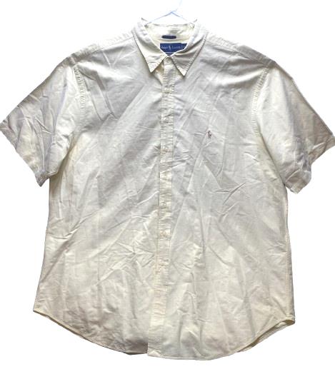 Ralph Lauren Shirt Adult 3XLT Tall Classic Fit Button Up Casual Flesh Pony Mens