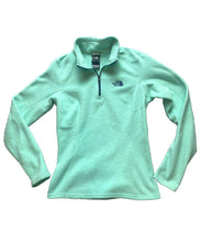 Load image into Gallery viewer, The North Face Jacket Womens Extra Small Mint Green Fleece 1/4 Zip Pullover
