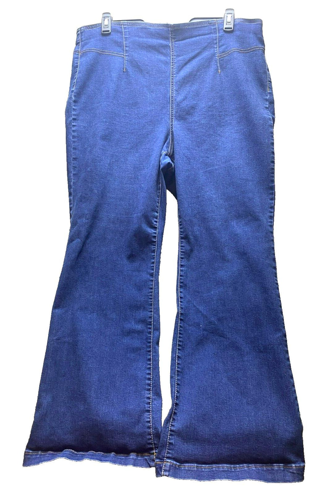 Knox Rose Jeans Womens 20x30 Blue Denim Rayon Spandex Stretch Flared Boho