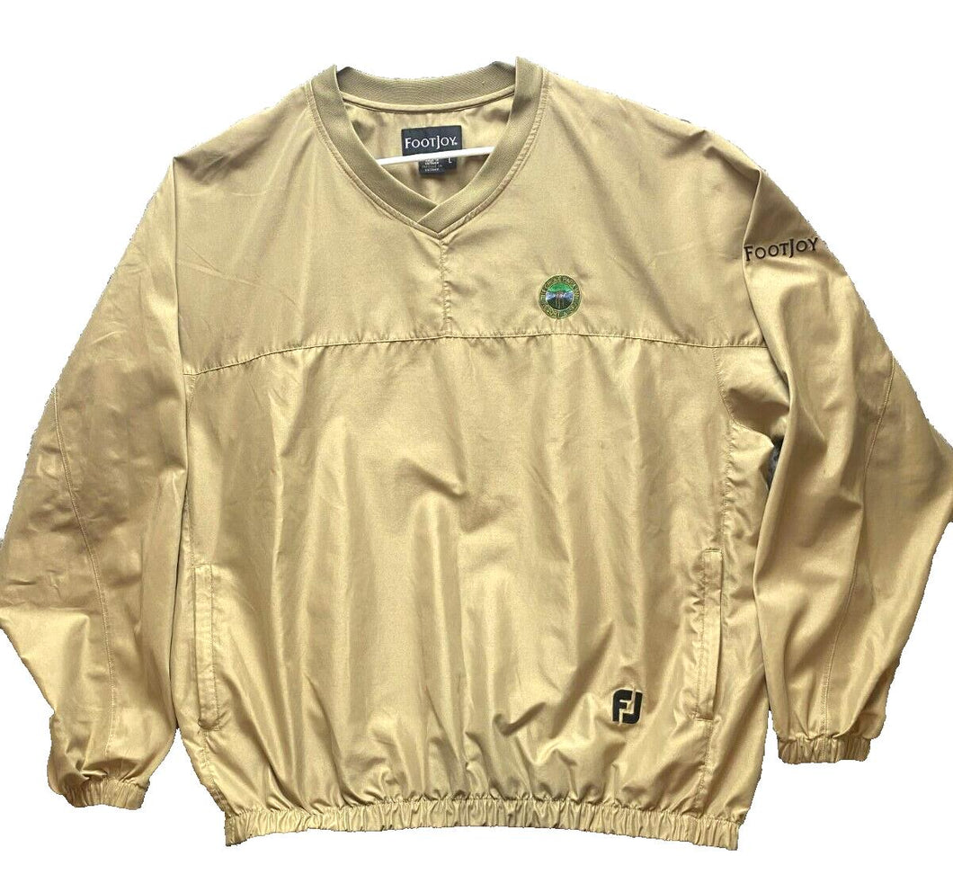 FJ FootJoy Jacket Adult Large Tan The Grove Park Resort & Spa Golf Windbreaker
