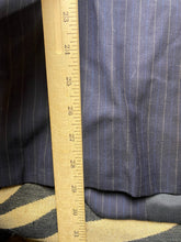 Load image into Gallery viewer, Calvin Klein Sport Coat Mens 46 Navy Pinstriped Single Breasted Super 120s Wool

