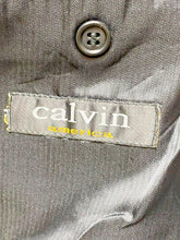 Load image into Gallery viewer, Calvin Klein Sport Coat Mens 46 Navy Pinstriped Single Breasted Super 120s Wool
