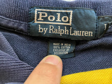 Load image into Gallery viewer, Ralph Lauren Shirt Adult Large Green Navy Rugby Preppy Stripes Golf Polo Mens
