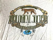 Load image into Gallery viewer, VTG Zoological Society Shirt Adult Large San Diego Tiger Snake Naturecore Zoo
