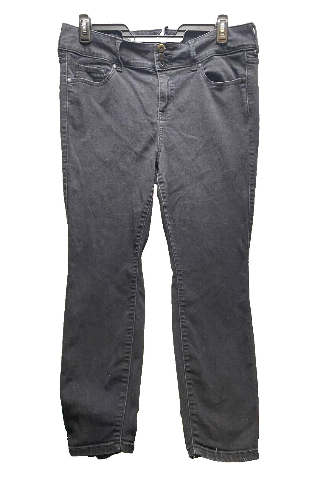 Torrid Jeans Womens 18S (38x25.5) Black Rayon Stretch Feel The Fit Jegging