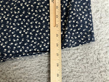 Load image into Gallery viewer, Holton Shirt Adult Medium Navy Blue AOP Flower Button Up Casual Canvas Cloth Men
