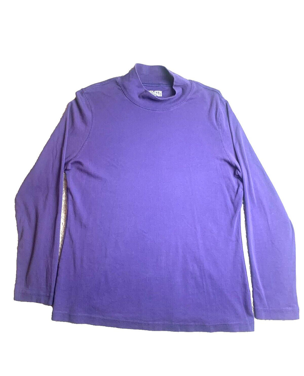 Duluth Trading Shirt Adult Large Purple Turtleneck Base Layer Pullover Mens
