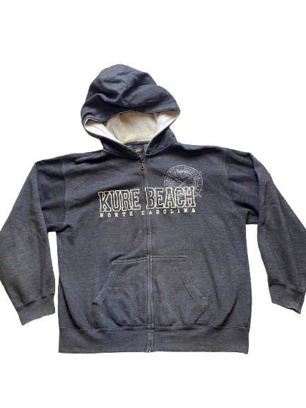 North Carolina Kure Beach Sweatshirt Adult Large Hoodie Prairie Mountain Mens