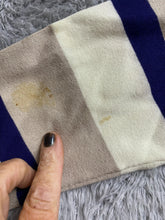 Load image into Gallery viewer, Banana Republic Sweater Womens Medium Taupe Navy Striped Nylon Spandex Ladies
