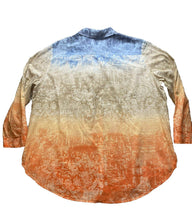 Load image into Gallery viewer, Chicos Shirt Womens 3 (Extra Large) Oversized Ombre Tile Sheri Plus Ladies

