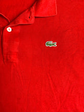 Load image into Gallery viewer, Lacoste Shirt Adult 9 Red Preppy Solid Casual Alligator Golf Polo France Mens
