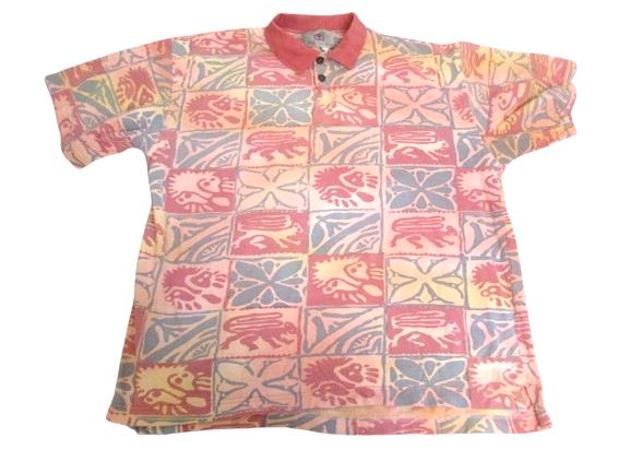 The Territory Ahead Shirt Adult Extra Large Allover Print Casual Golf Polo Mens