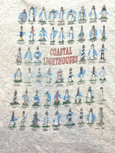 Load image into Gallery viewer, VTG Coastal Lighthouses Shirt Adult Extra Large Gray Single Stitch Pocket Mens
