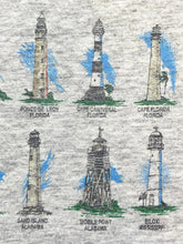 Load image into Gallery viewer, VTG Coastal Lighthouses Shirt Adult Extra Large Gray Single Stitch Pocket Mens
