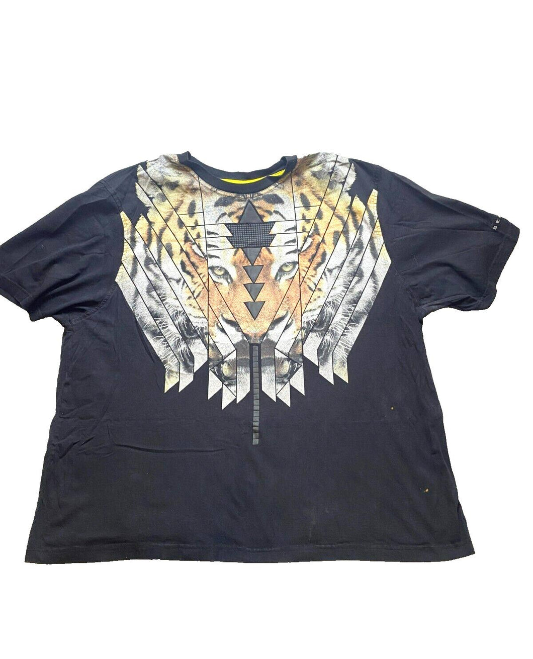 Sean John Shirt Adul 4XL Black Tiger Face Streetwear Skater Hip Hop Baggy Mens