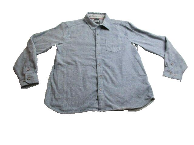 Marmot Shirt Adult Large Gray Button Up Chest Pocket Casual Embroidered Logo Men