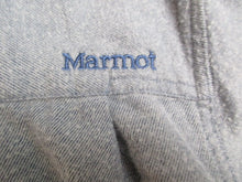 Load image into Gallery viewer, Marmot Shirt Adult Large Gray Button Up Chest Pocket Casual Embroidered Logo Men
