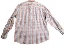 Load image into Gallery viewer, Linea Uomo Shirt Adult Extra Large Button Up Rainbow Paisley Stretch LU Camp Men
