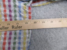 Load image into Gallery viewer, Linea Uomo Shirt Adult Extra Large Button Up Rainbow Paisley Stretch LU Camp Men
