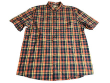 Load image into Gallery viewer, Duluth Trading Shirt Adult Extra Large Tall Navy Orange Plaid Untucked Mens
