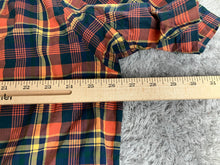 Load image into Gallery viewer, Duluth Trading Shirt Adult Extra Large Tall Navy Orange Plaid Untucked Mens
